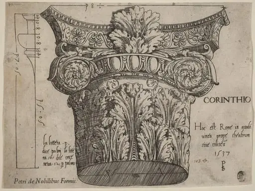 Capital from the Colosseum, Rome