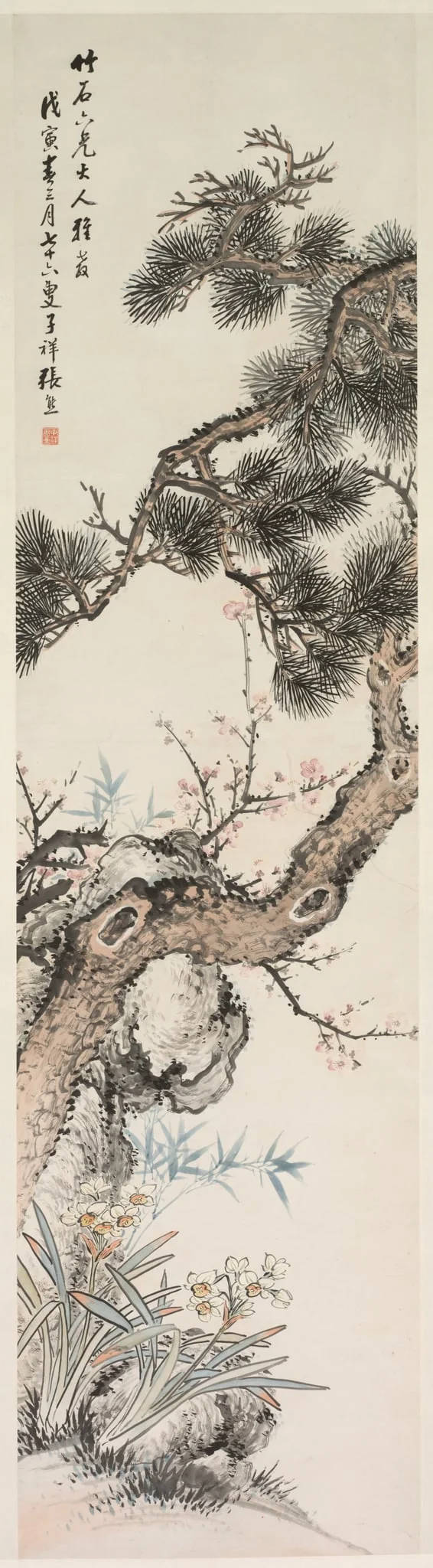 Three Purities, by Zhang Xiong, unspecified, 1804