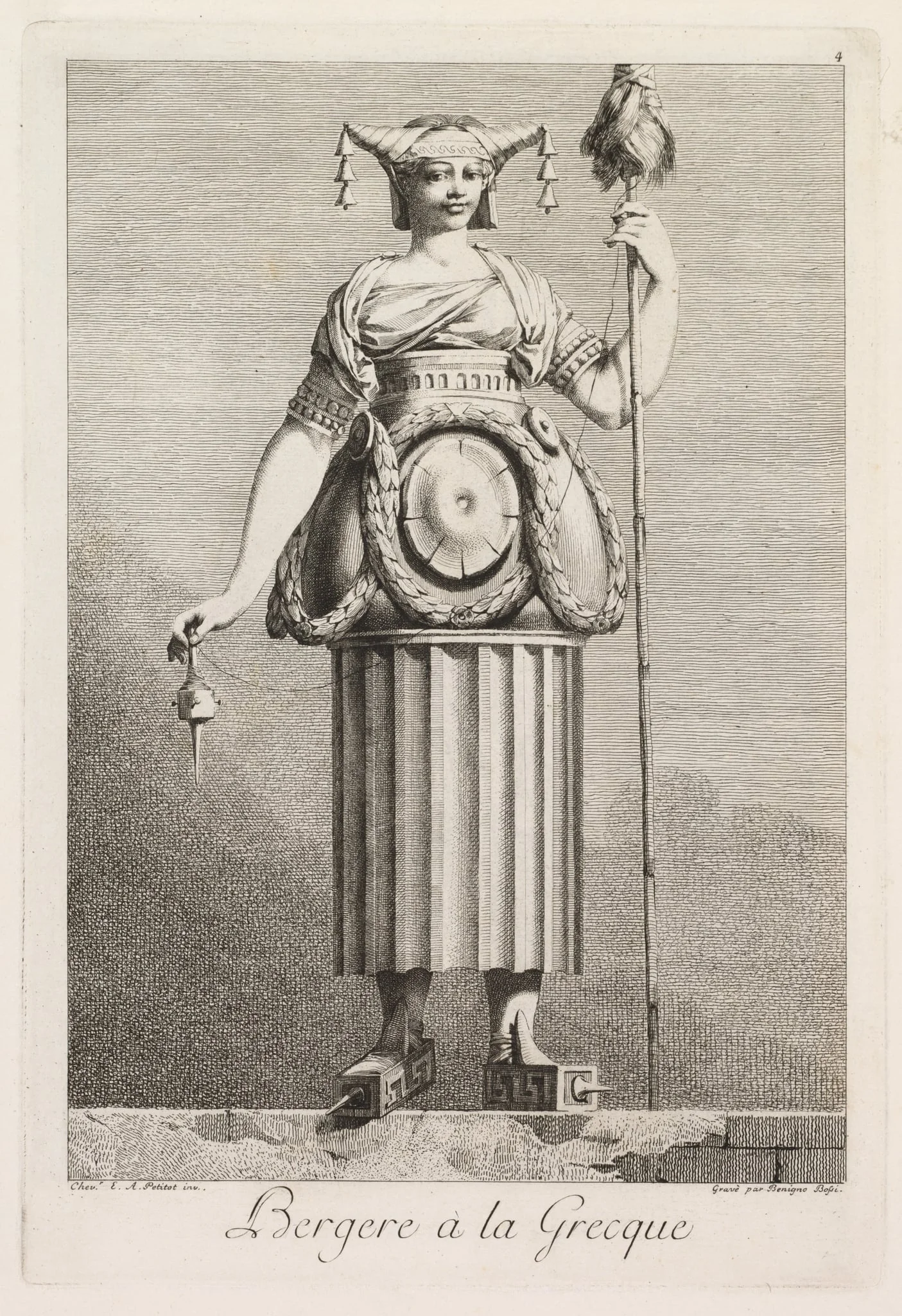 Shepherdess in the Greek Style, Plate 4
