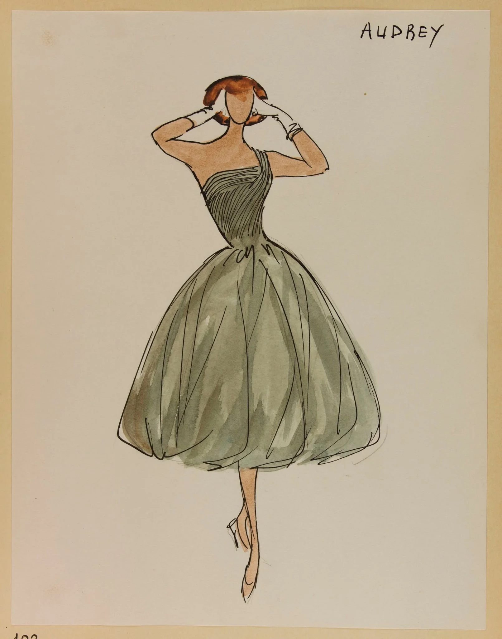 Audrey, by Carven, 1955