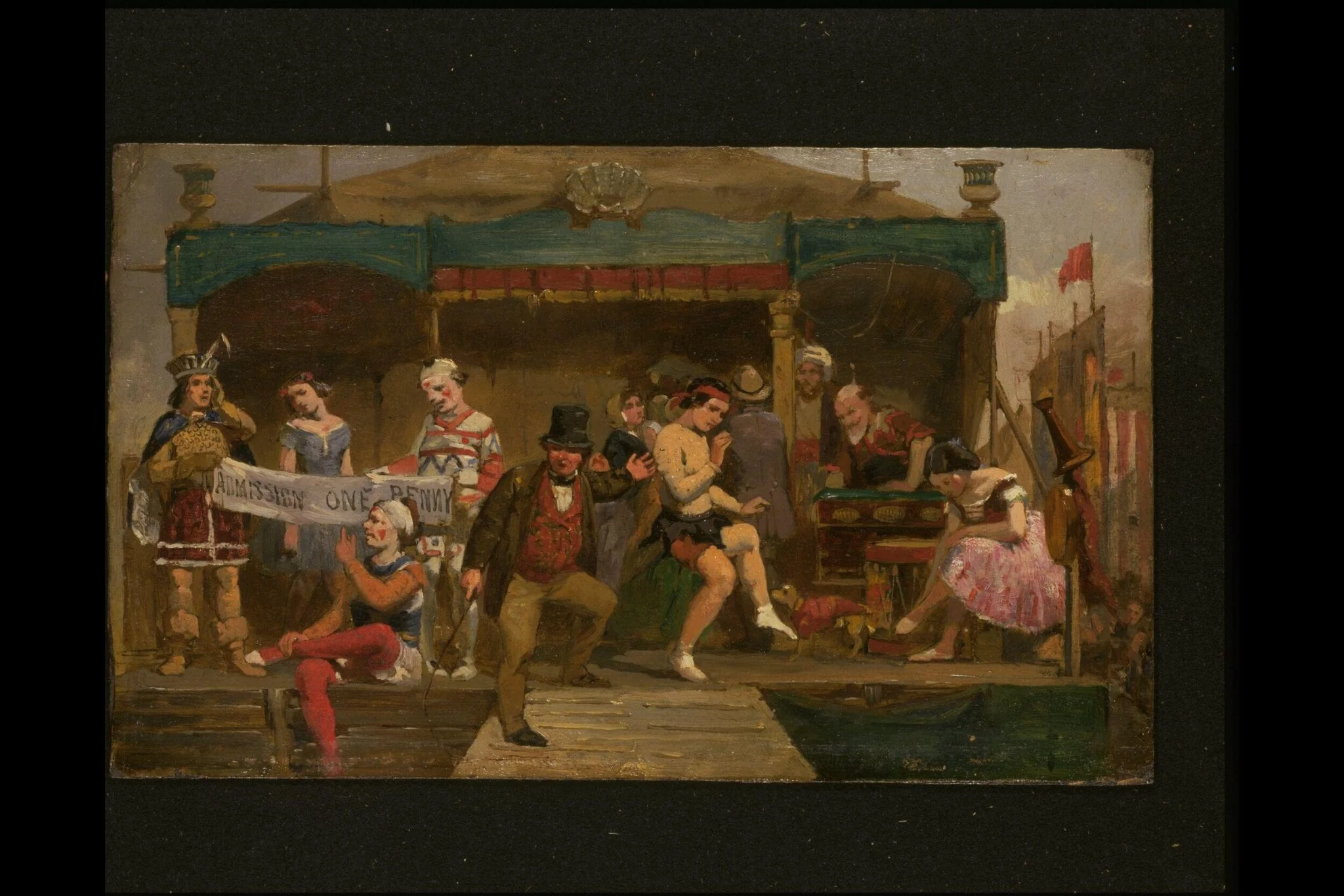 The Penny Show, by Unknown, paint, 1850