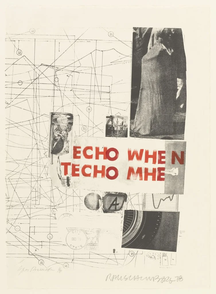 Untitled, by Andrei Voznesensky Robert Rauschenberg, ink, 1978