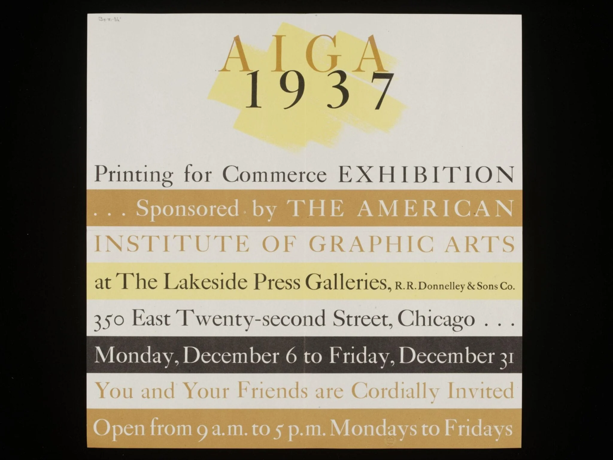 AIGA 1937 Printing for Commerce Exhibition