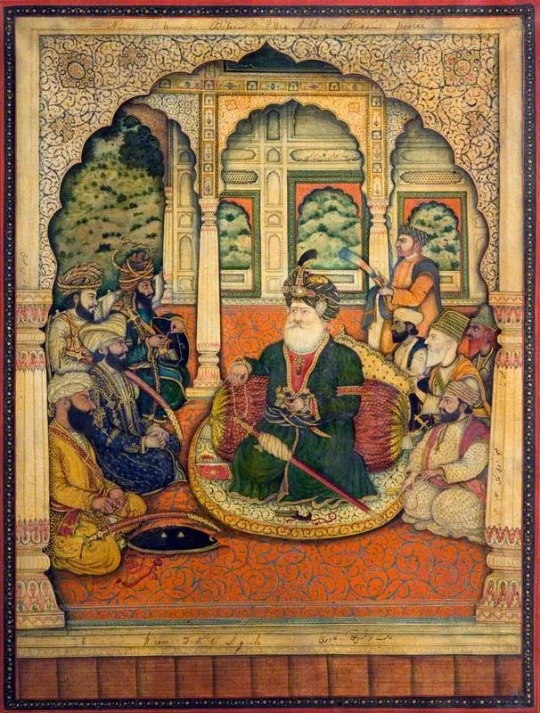 Nawab Mohammad Bahawal Khan of Daudputra, by Unknown, oil, 1835
