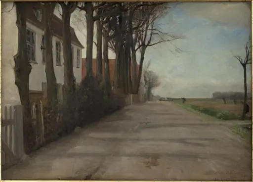 The Road Leading past "Store Godthaab", a Country House near Copenhagen