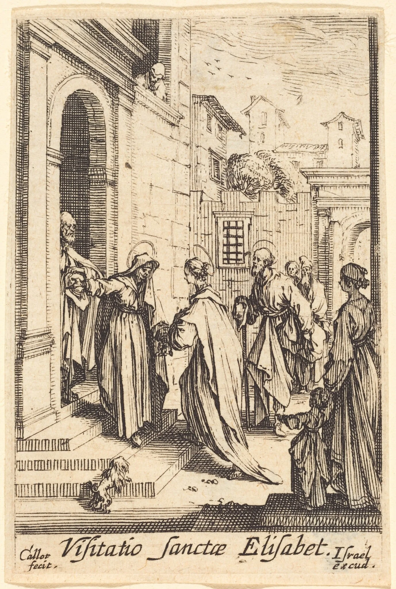 The Visitation, by Jacques Callot, ink, 1634