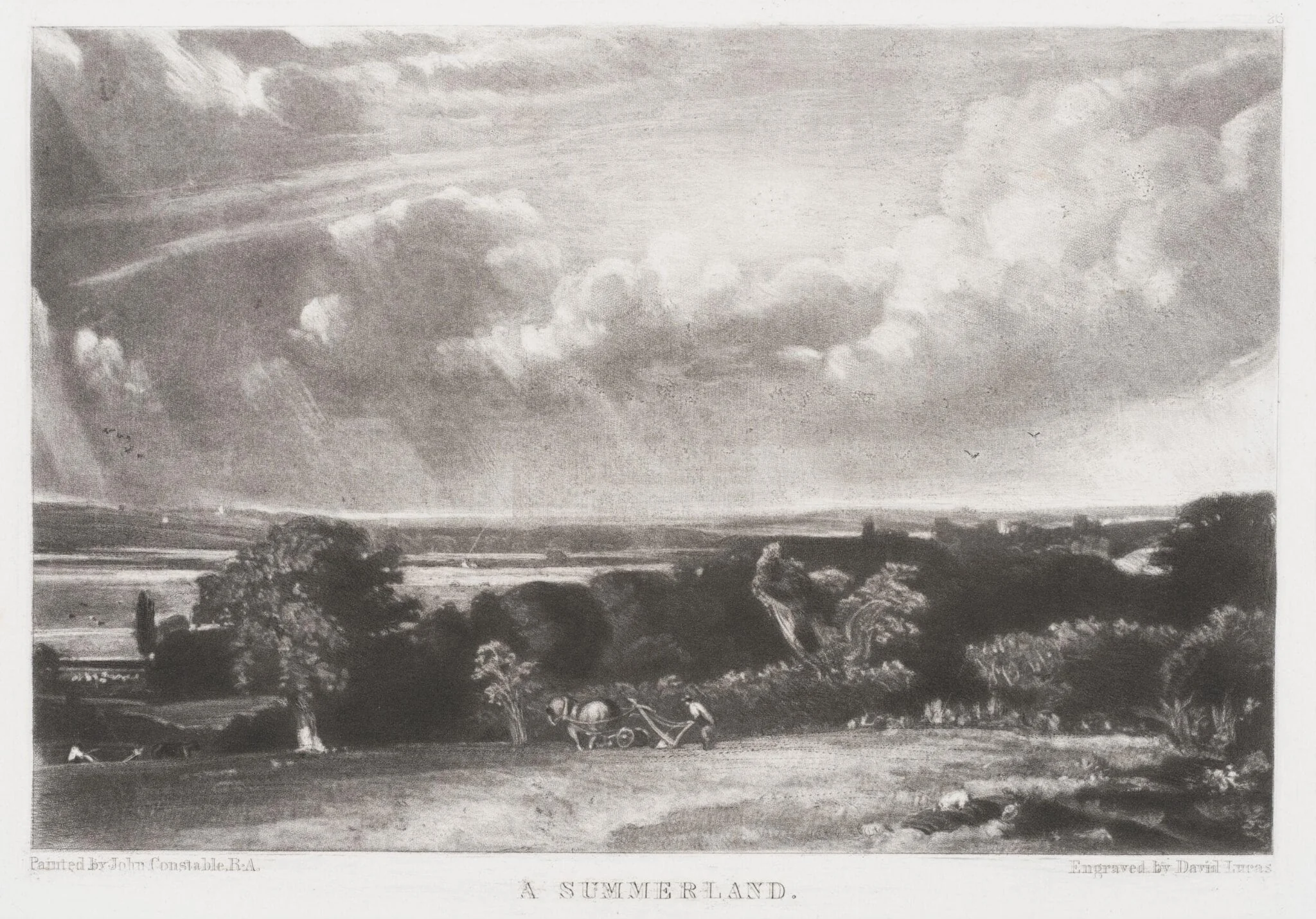 A SUMMERLAND, by John Constable, 1855