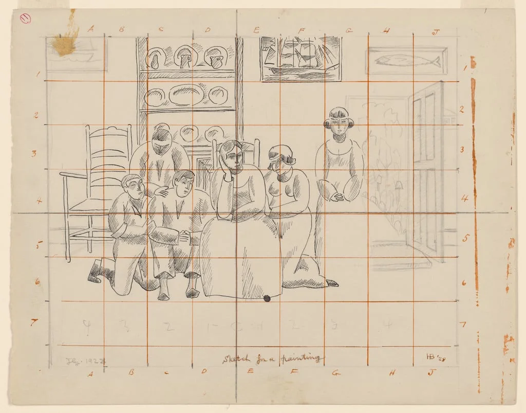 Untitled, by Horace Brodzky, graphite, 1928