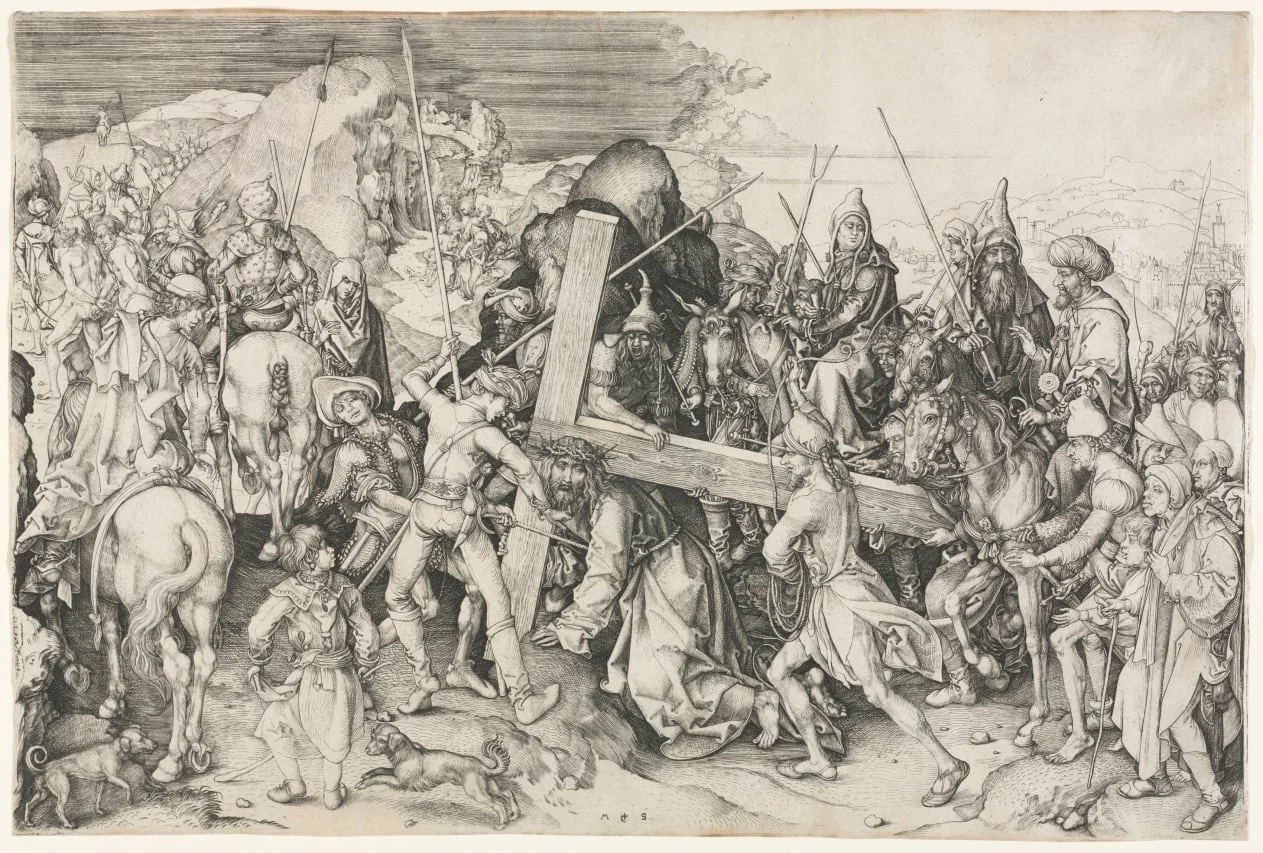 Christ Carrying the Cross, by Martin Schongauer, 1482