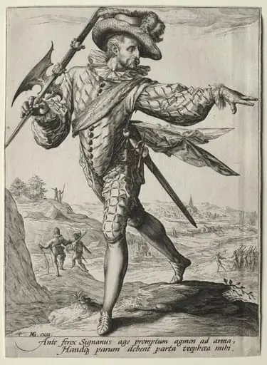 Officers and Soldiers of the Bodyguard of Emperor Rudolf II:  Sergeant