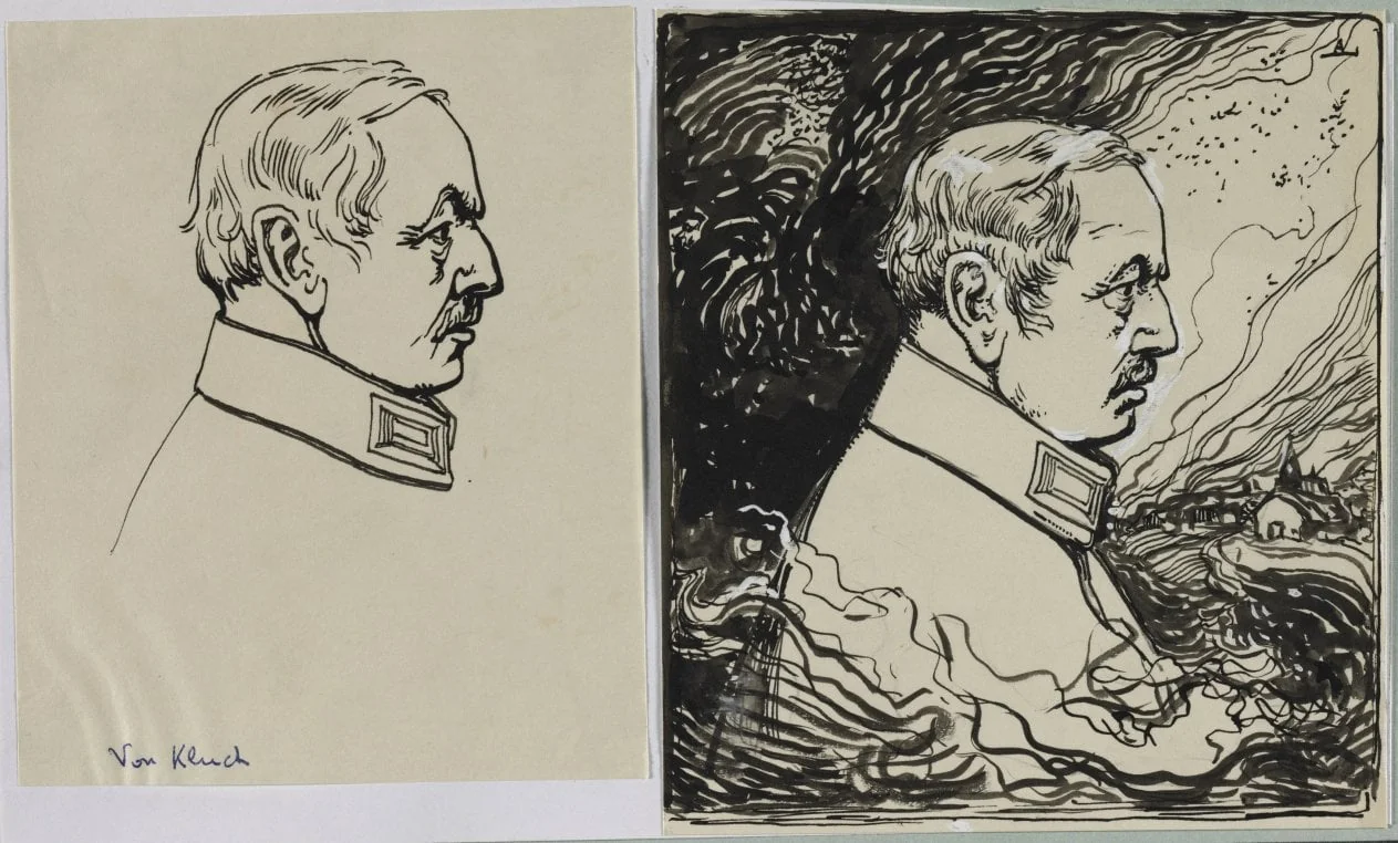 Von Kluck, by Auguste Lepère, 1914