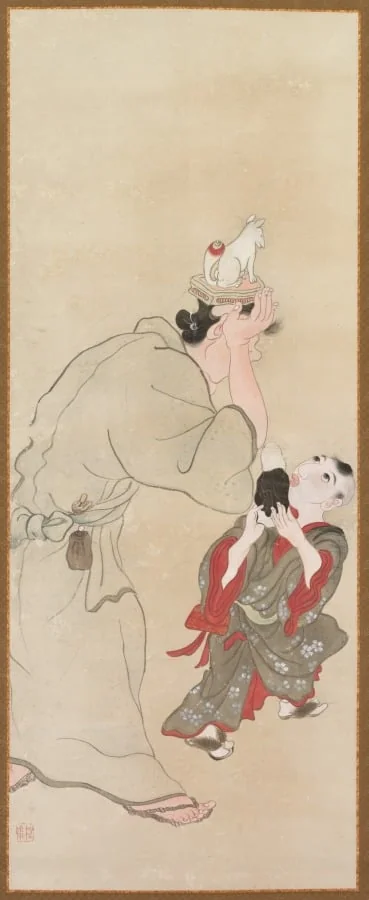 Genre Figures, by Takebe Sōchō, unspecified, 1816
