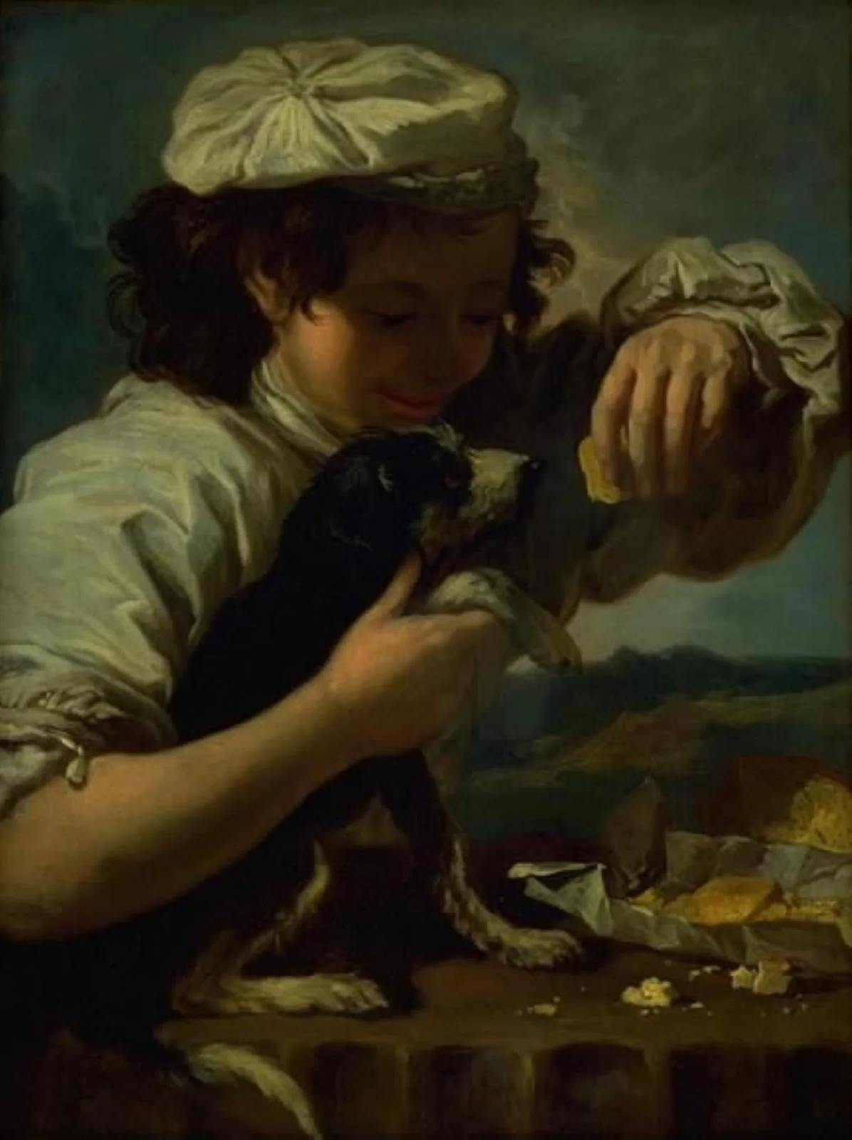 A Boy with a Dog (Allegory of "Taste"), by Unknown, 1652