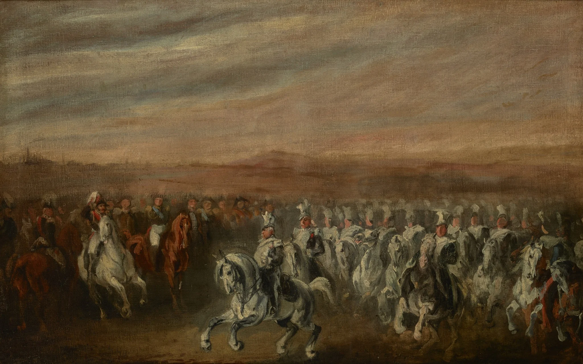Dwernicki at the Head of the 2nd Uhlan Regiment, by Piotr Michałowski, oil, 1837
