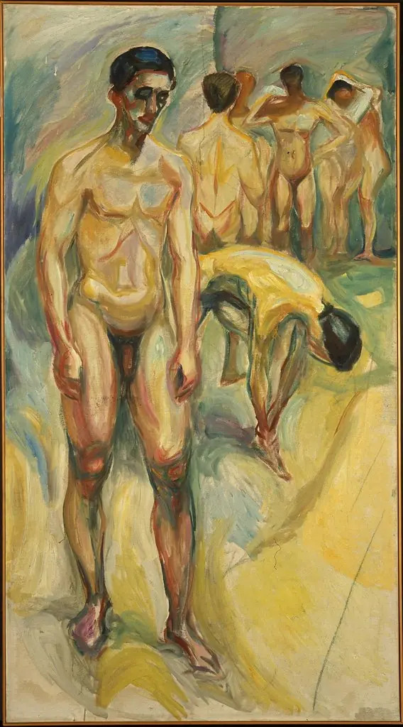 Naked Men in the Baths
