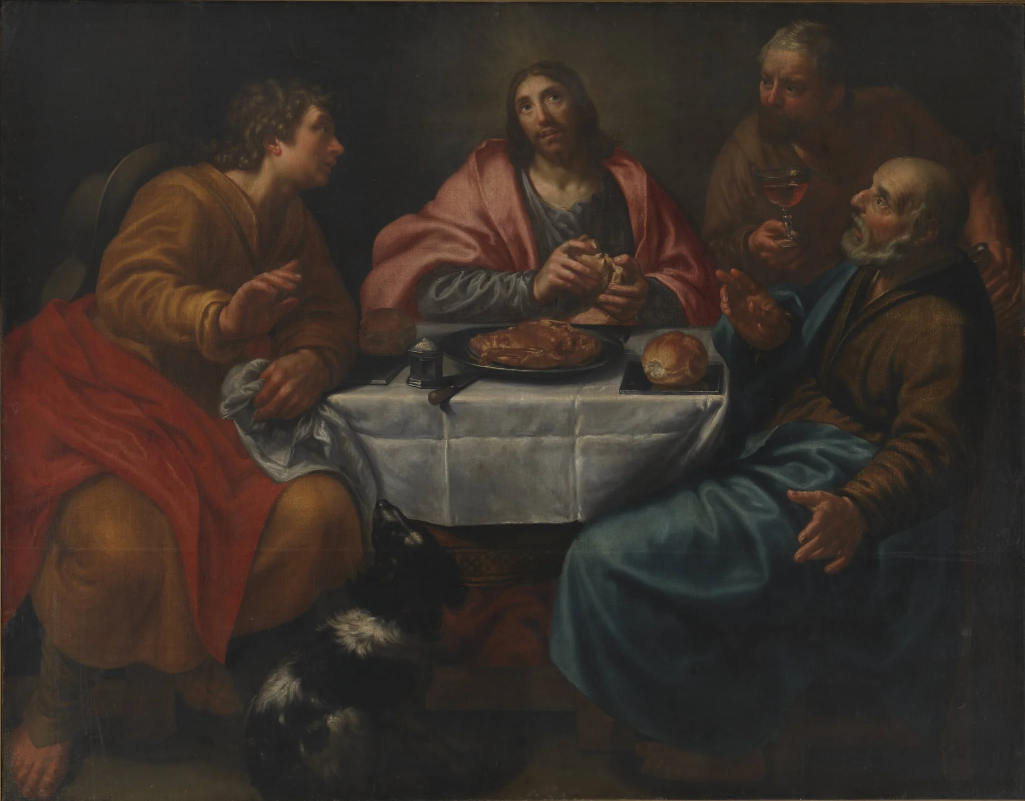 Christ in Emmaus, by Unknown, 1607