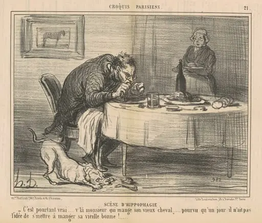 Scène d'Hippophagie