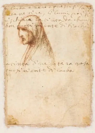 Bust-Length Profile of an Old Woman (verso)