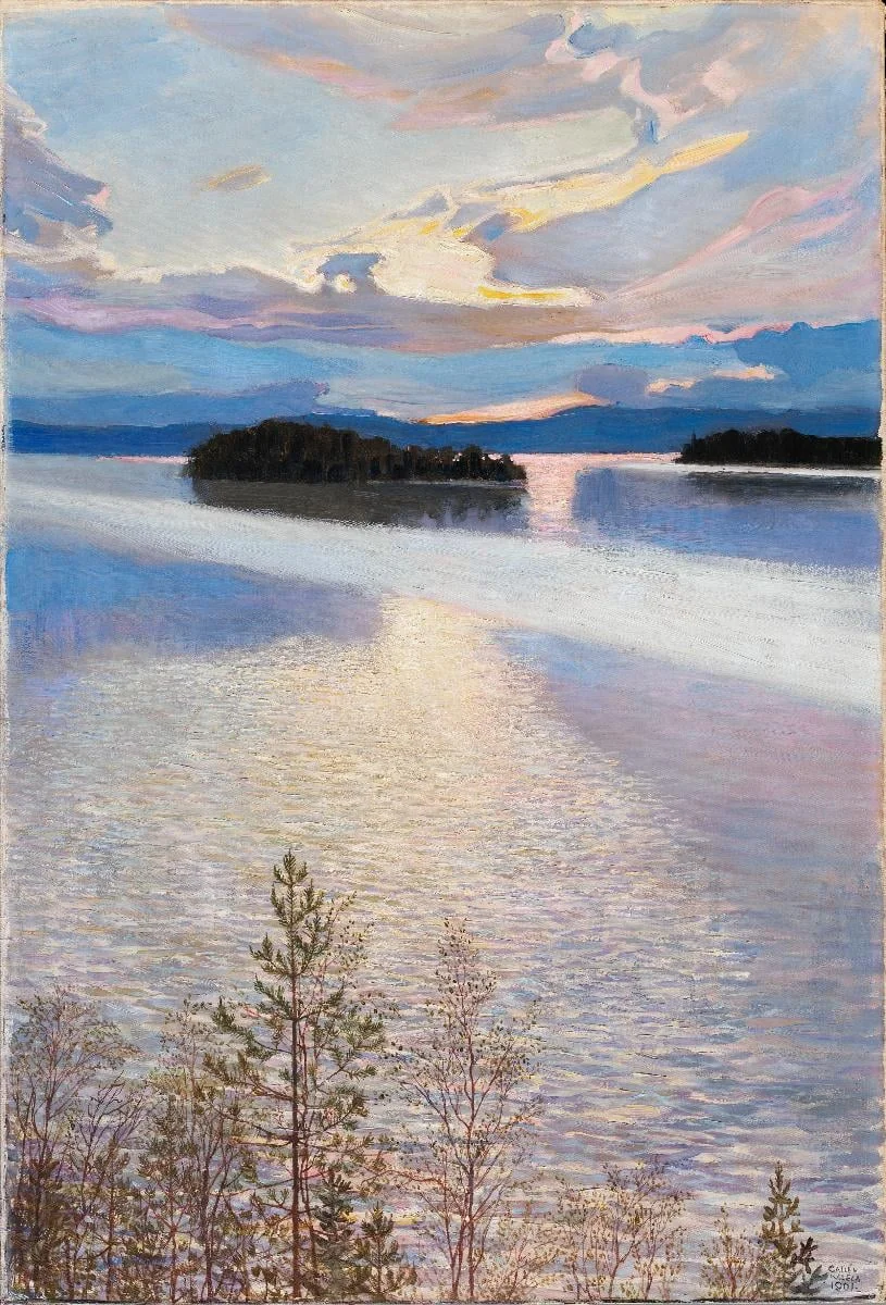 Järvimaisema, by Akseli Gallen-Kallela, unspecified