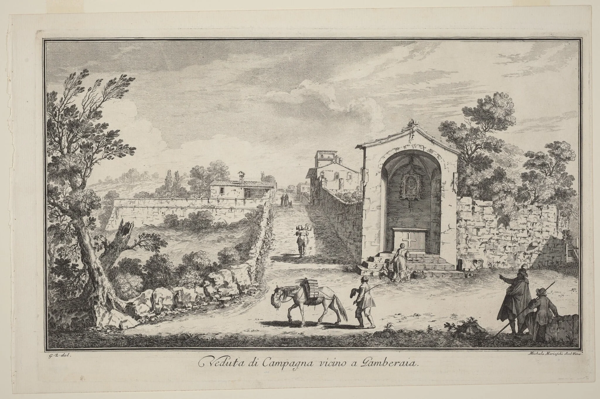 Veduta di Campagna vincino a Gamberaia