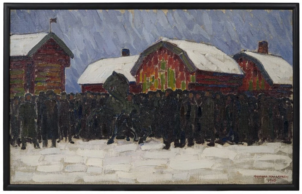 Horse-Sale, by Gunnar Hallström, oil, 1916