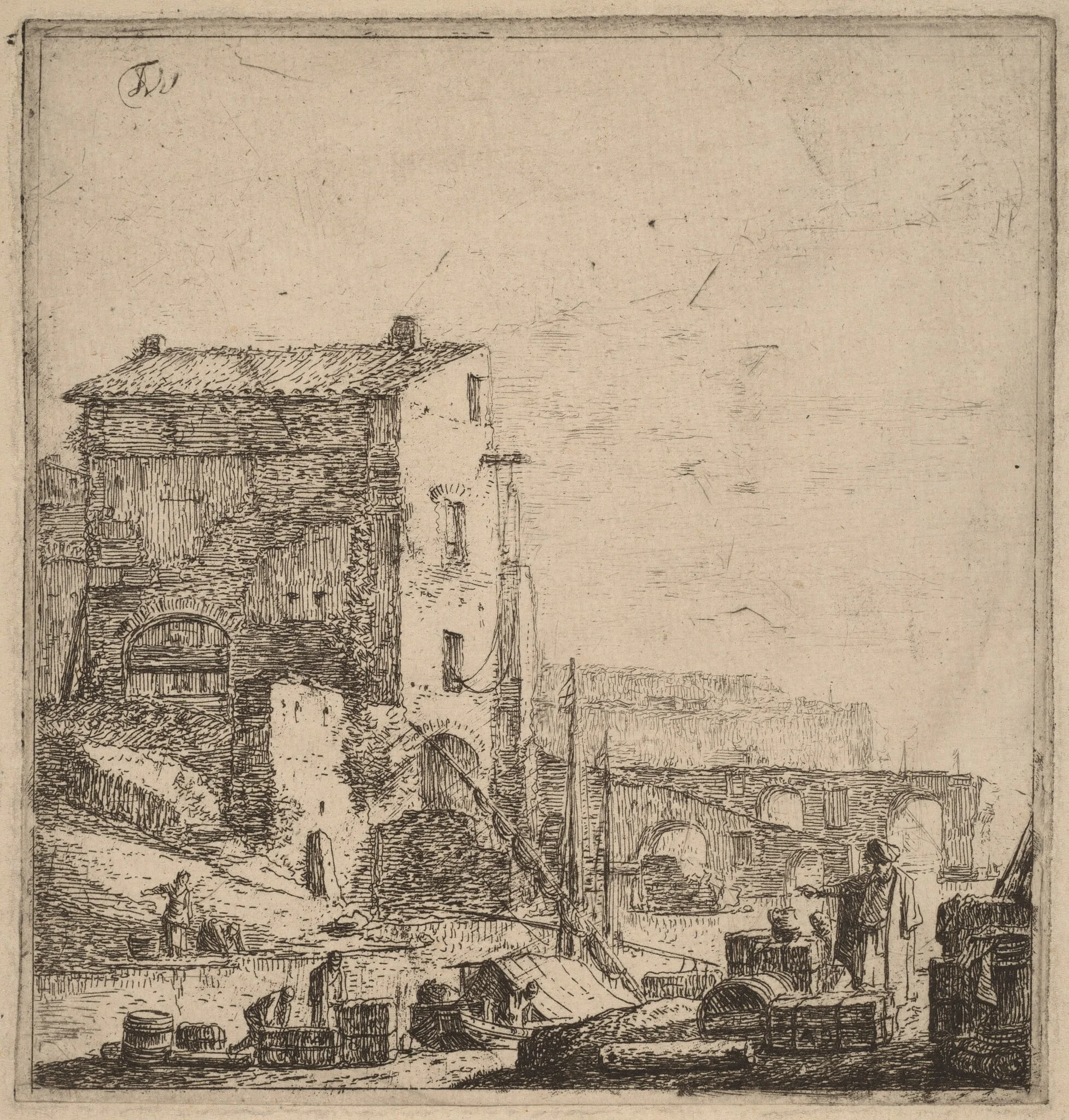 The Oriental Merchant, by Thomas Wyck, ink, 1646