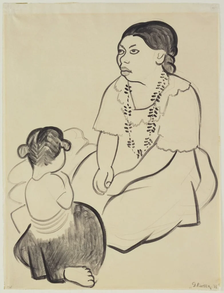 Untitled, by Diego Rivera, graphite, 1926