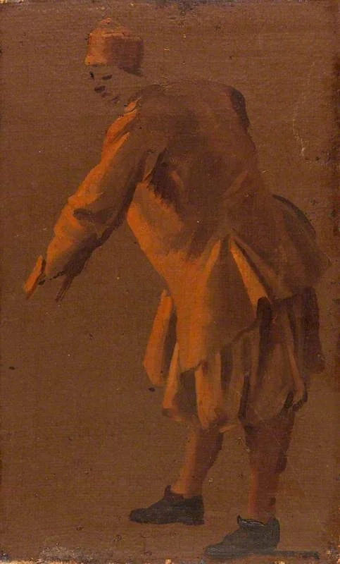 A Gondolier, by Luca Carlevarijs, oil, 1705