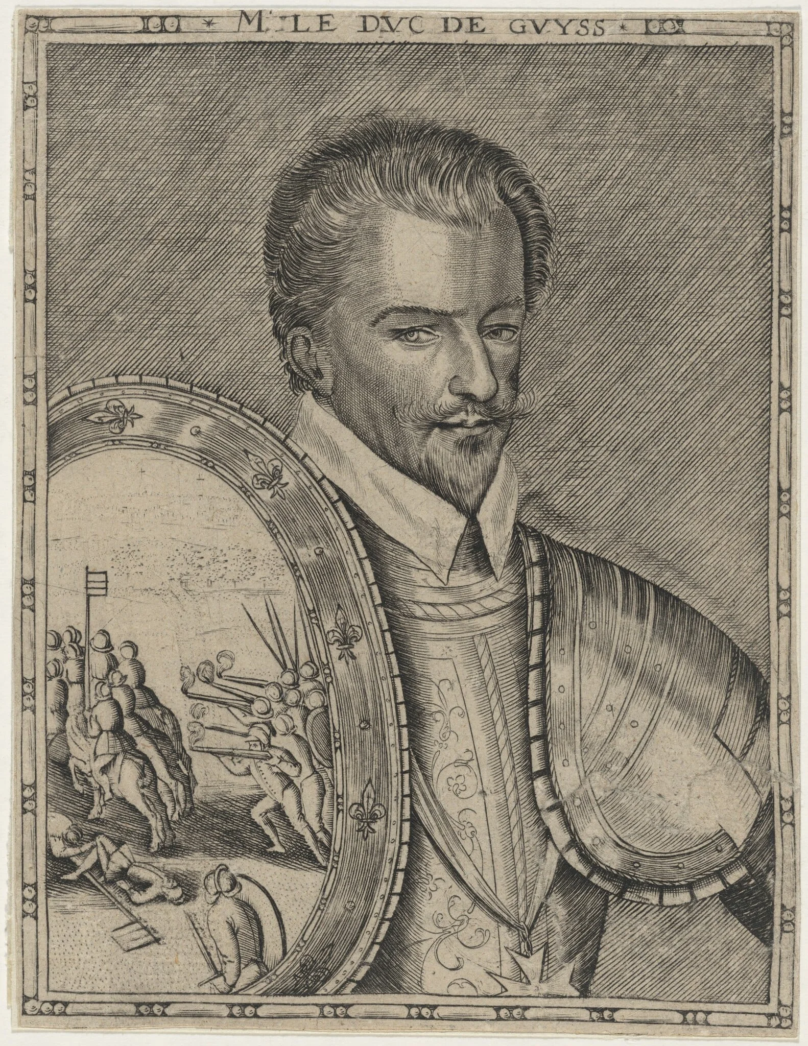 Henry de Lorraine, Third Duc de Guise, by Unknown 19th Century, ink, 1850