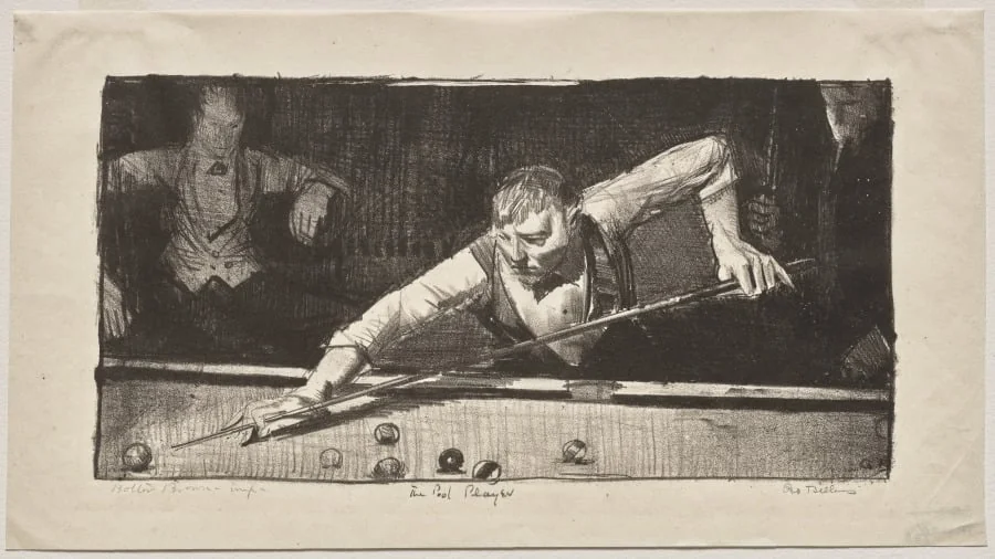 The Pool Player, by George Bellows, 1921