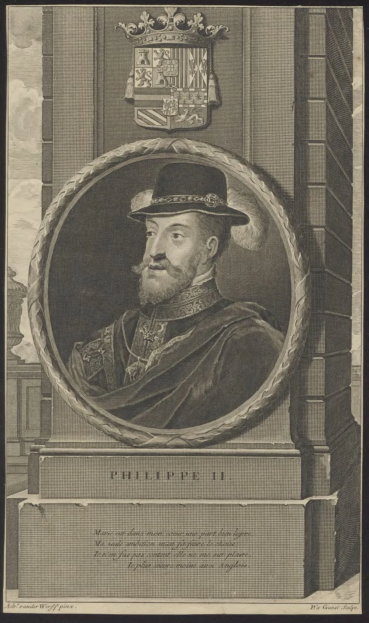 Portrait of Philips II, king of Spain