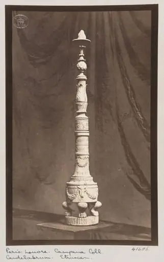 Marble stem from candelabrum