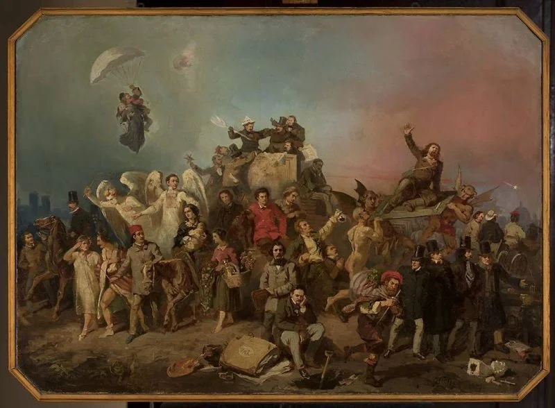 Dispersion of nations, by Henryk Pillati, oil, 1857