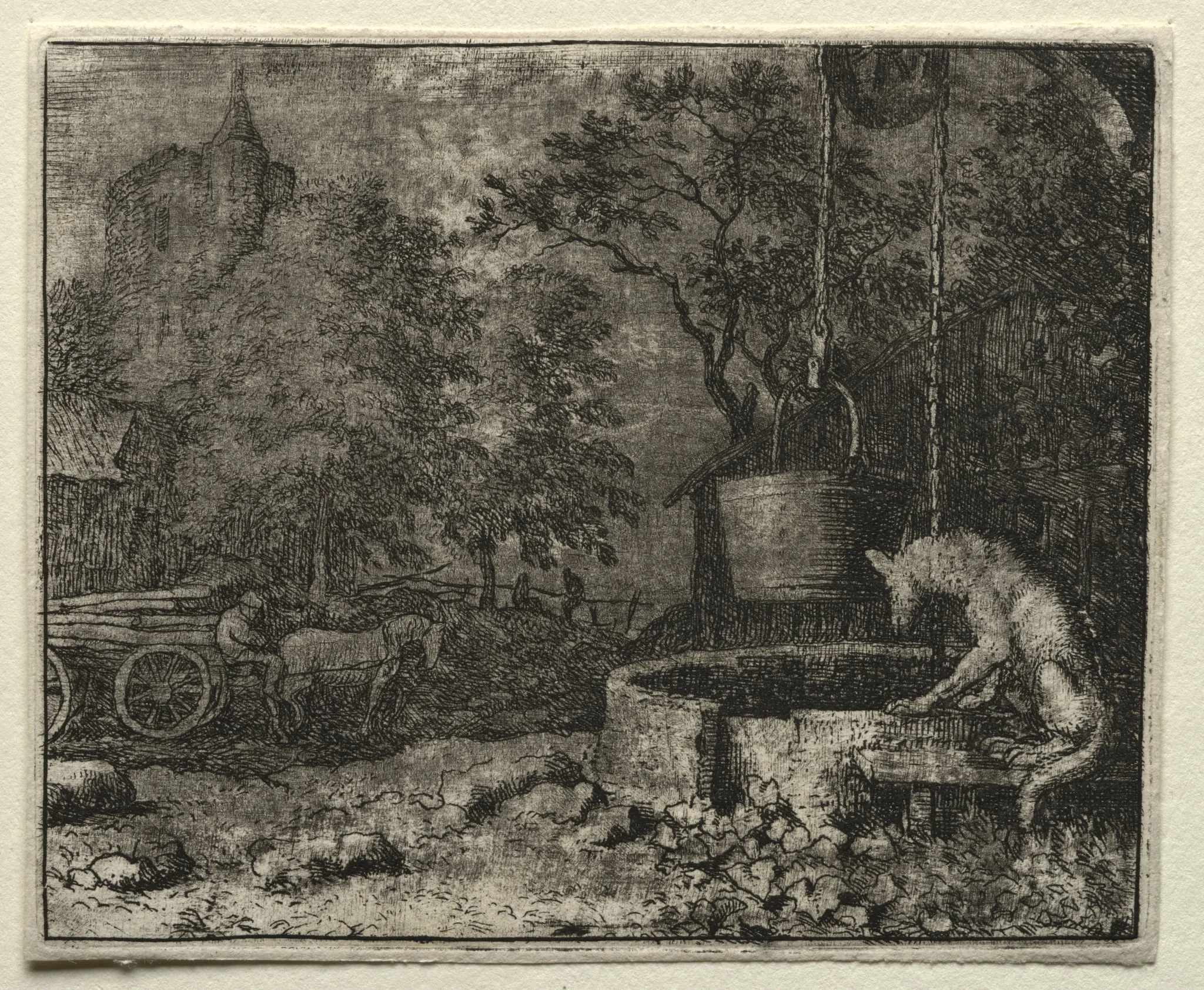 Reynard the Fox:  Reynard Tricks the Wife of the Wolf, by Allart van Everdingen, 1662