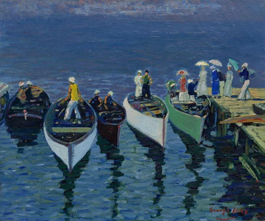 Holiday on the Hudson, by George Luks, unspecified, 1912