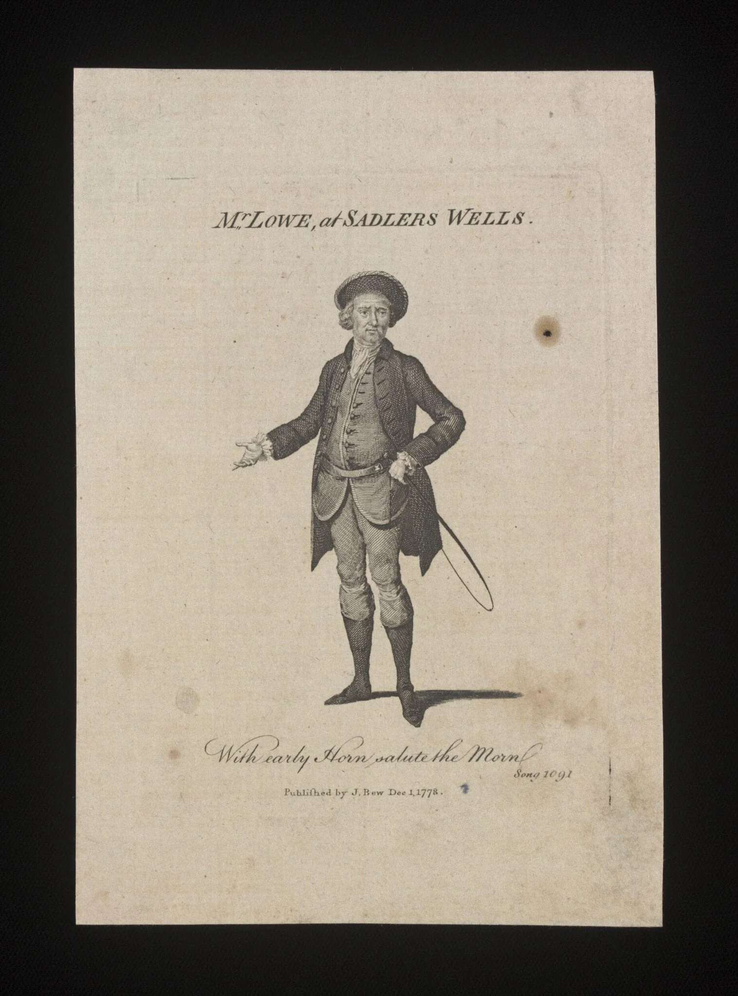 Mr. Lowe at Sadler's Wells, by Unknown, 1
