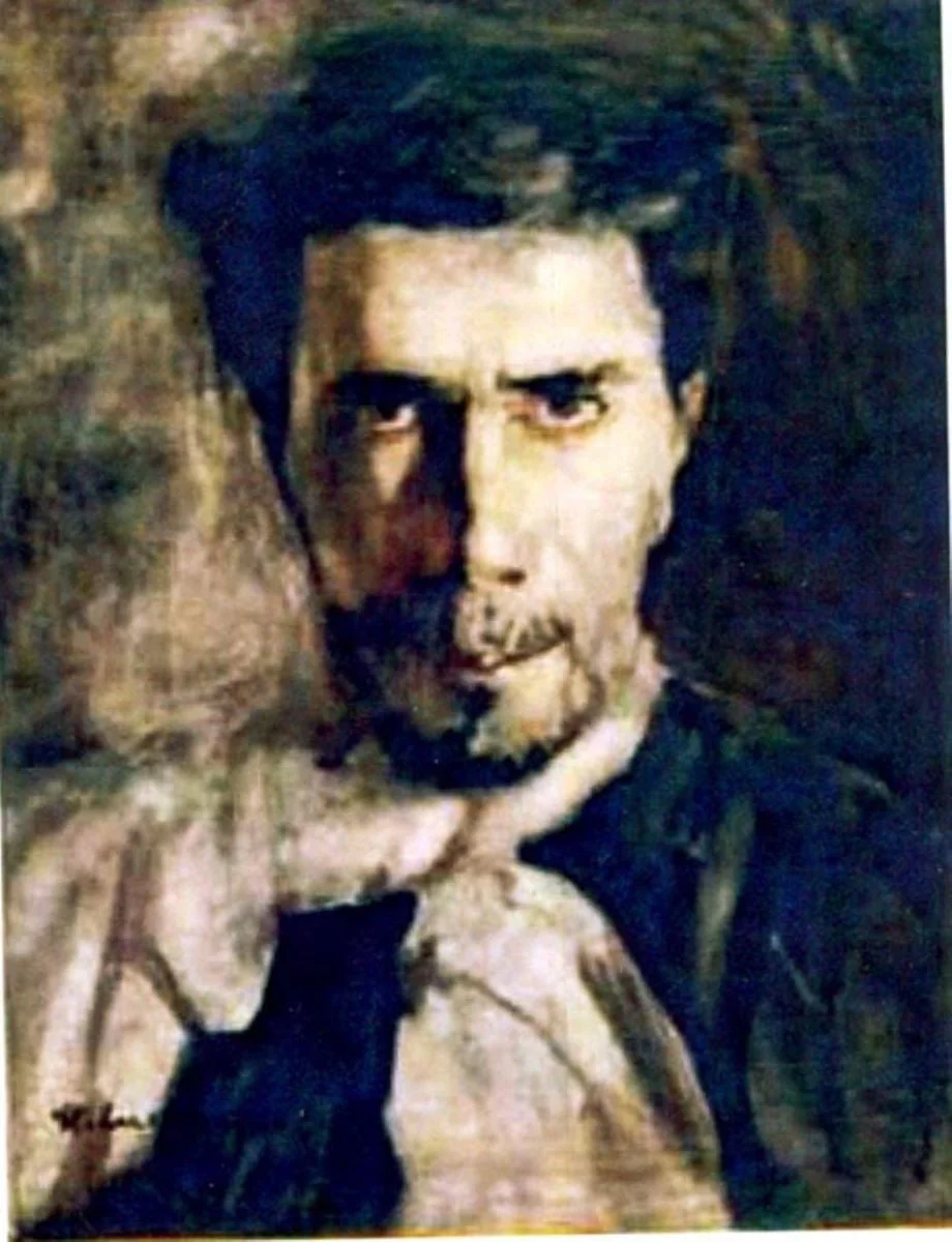 Autoportret, by Ștefan Luchian, unspecified, 1908