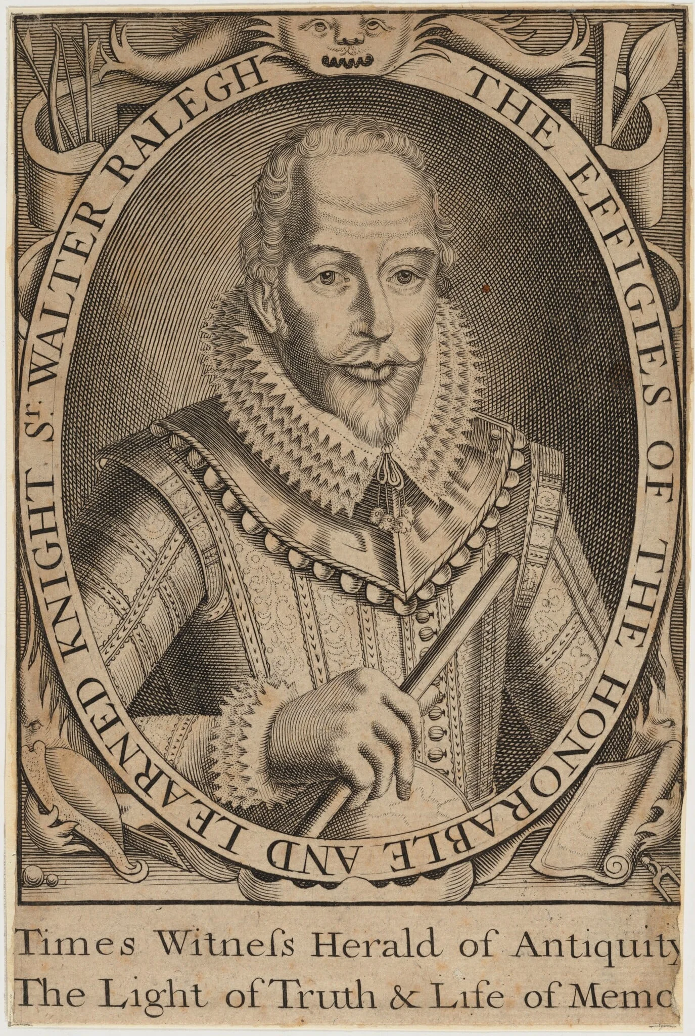 Sir Walter Raleigh, by Unknown, ink, 1621