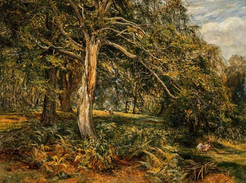 A Glade in Cadzow Forest, by Alexander Fraser, oil, 1862