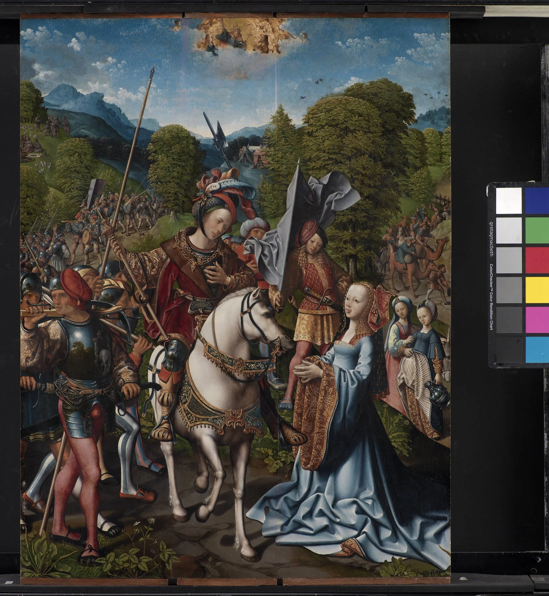 David and Abigail, by Unknown, 1450