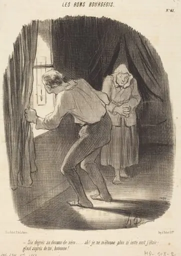 Six degrés au-dessous de zéro...