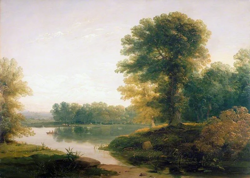 Landscape, by Henry Dawson, oil, 1840