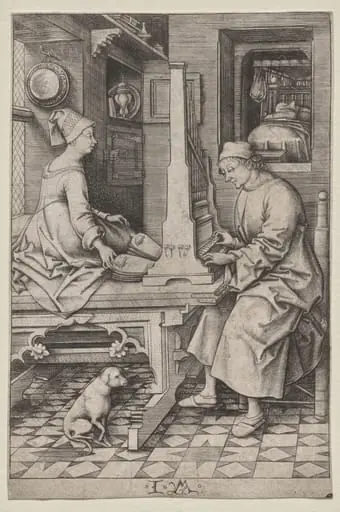 The Organ Player and His Wife
