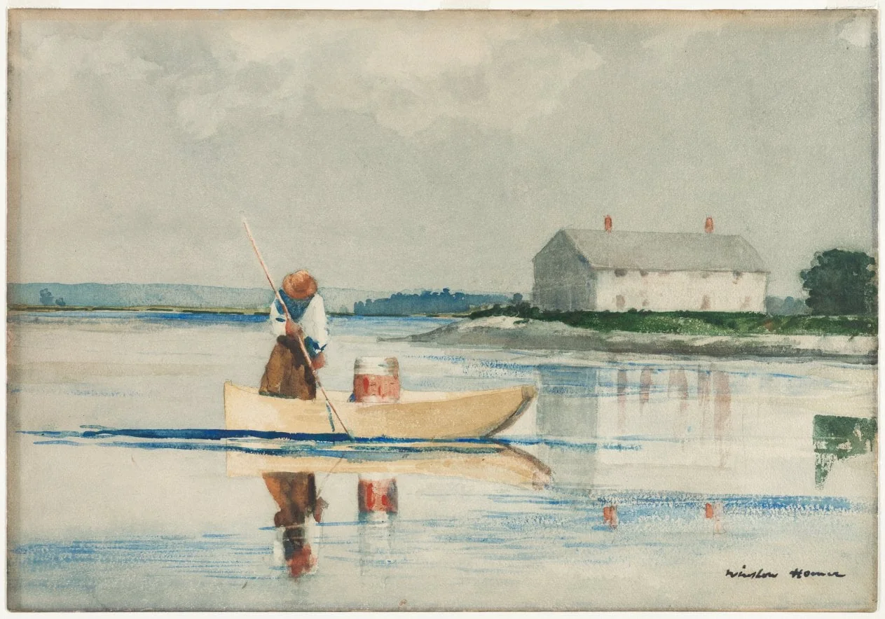 Spearing Eels, by Winslow Homer, 1804