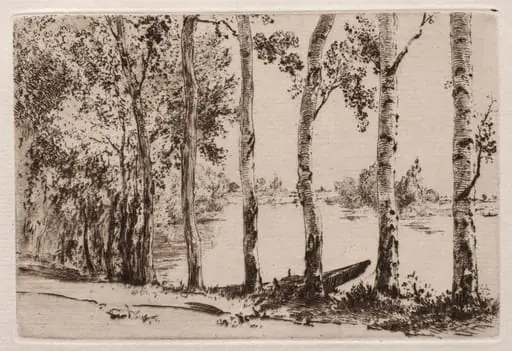 Aspens on the Bank of the Seine