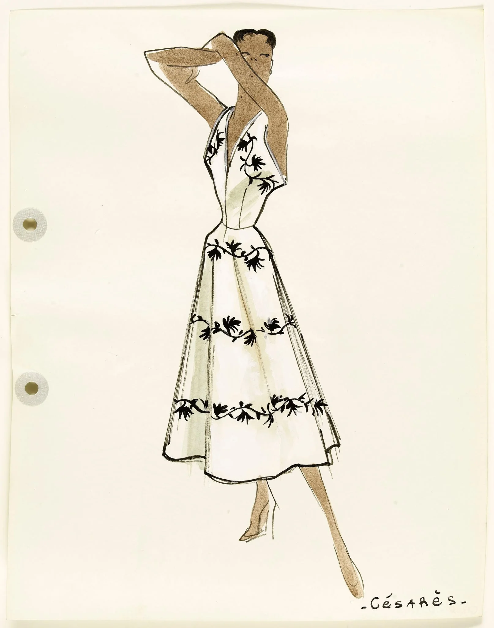 'Césarès', by Carven, 1951