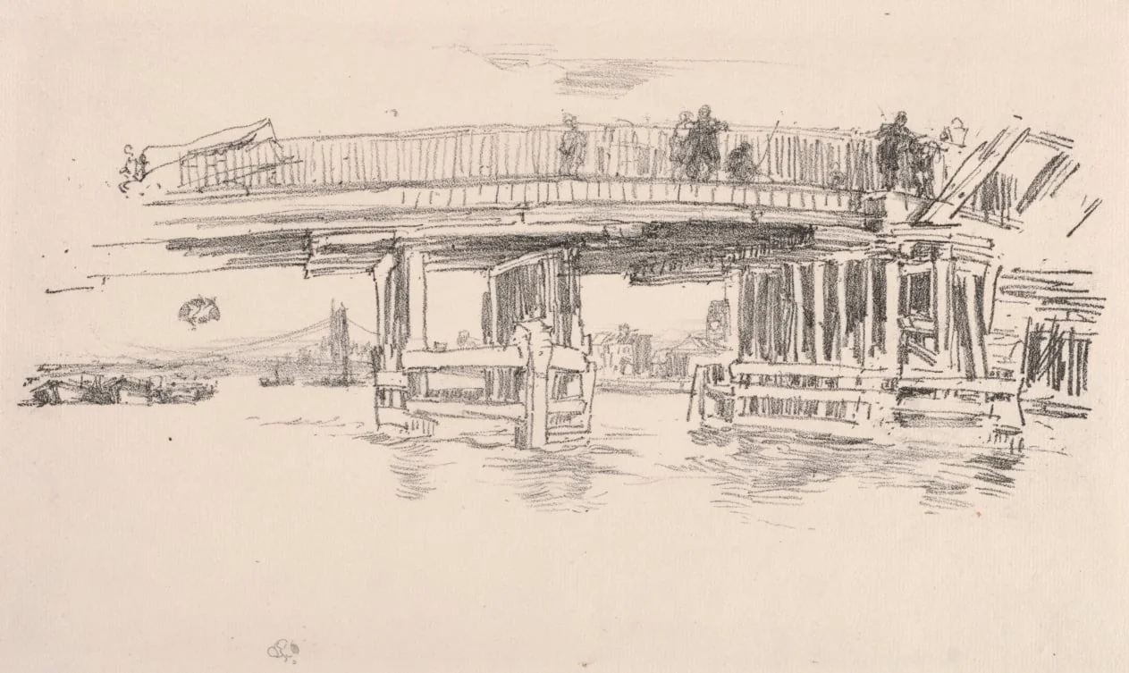 Old Battersea Bridge, by James McNeill Whistler, 1879