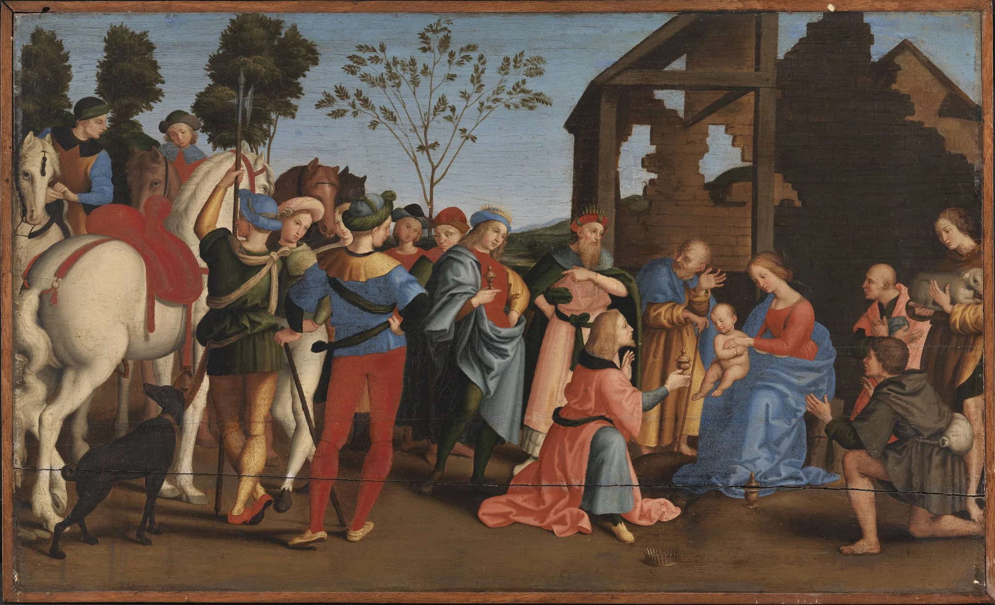 The Adoration of the Kings, by Unknown, 1450