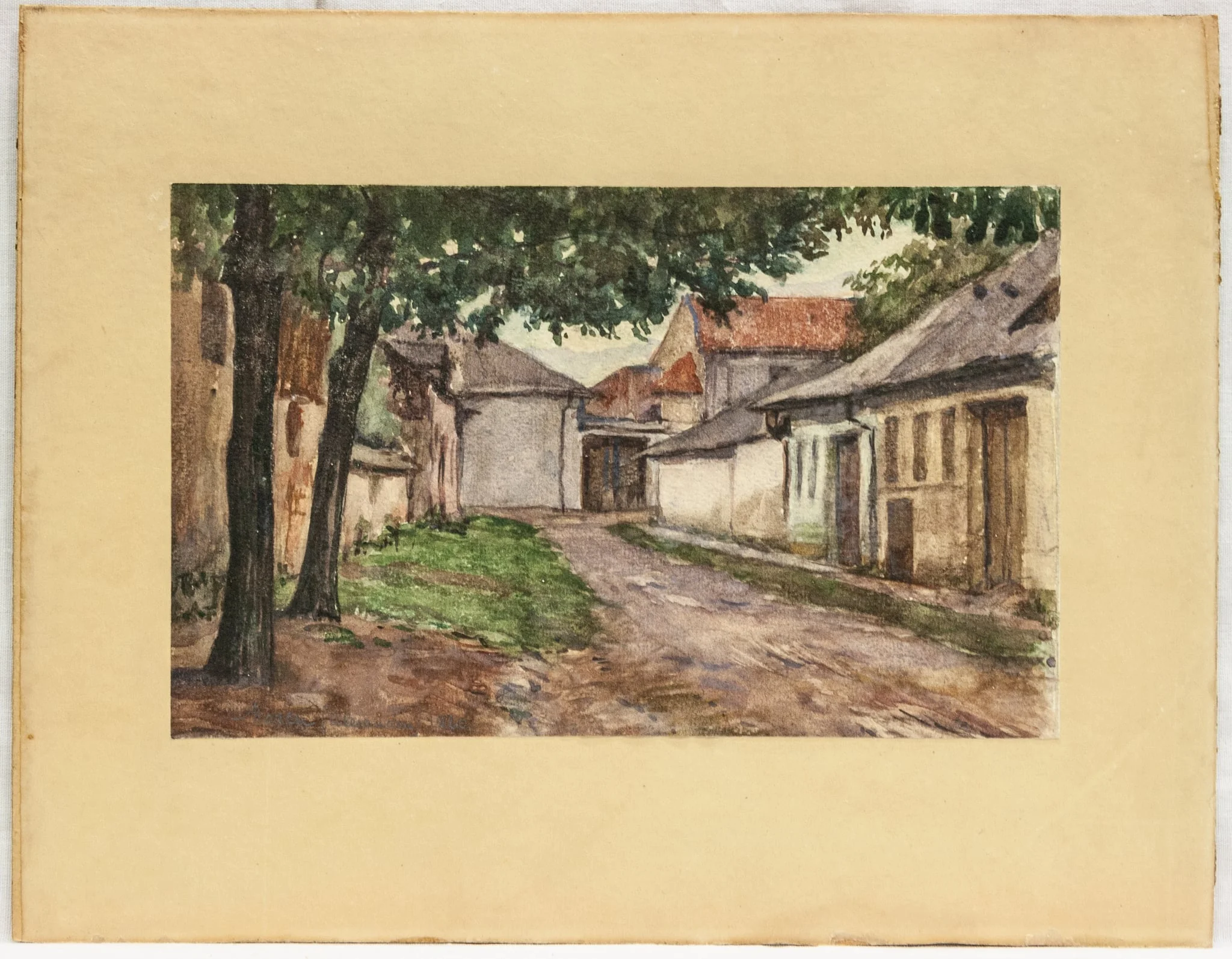 Ulița, by Alexandru Moscu, unspecified, 1950