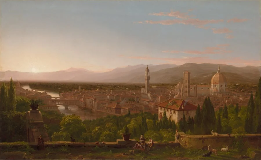 View of Florence, by Thomas Cole, unspecified, 1837